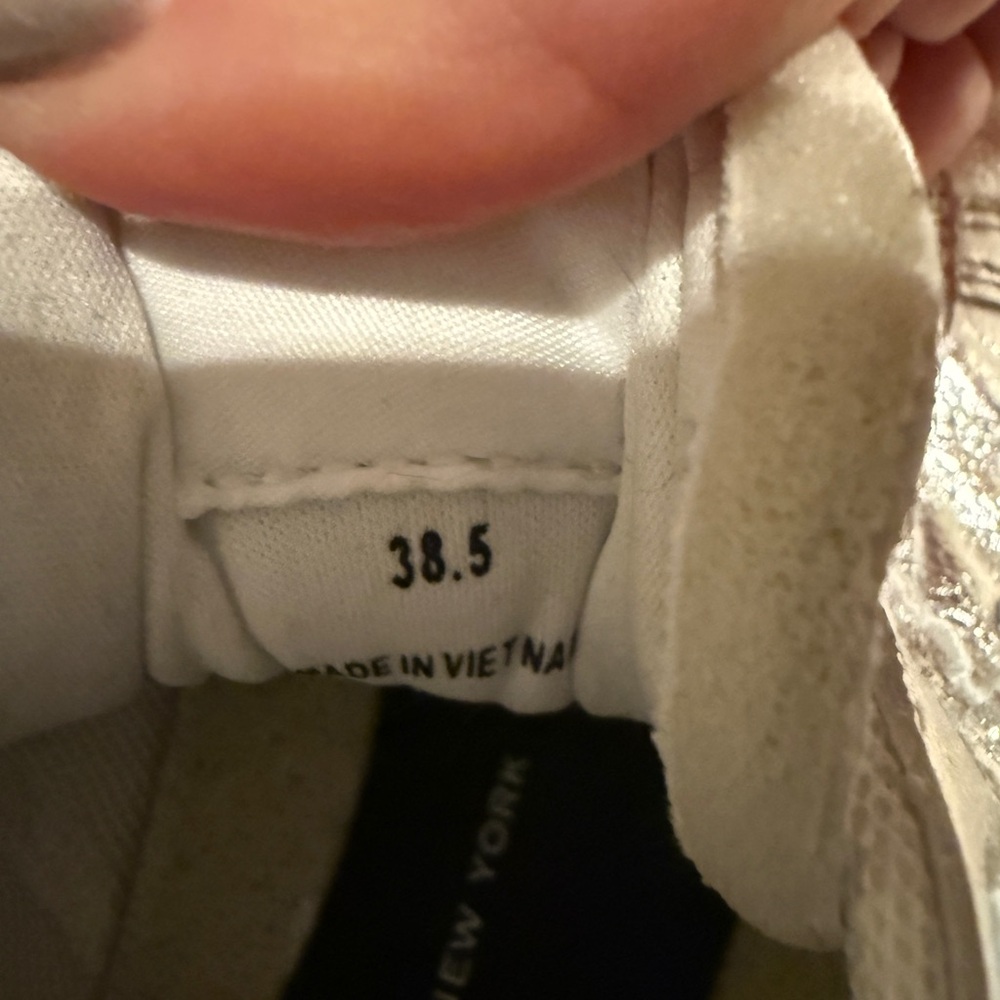 Rag and Bone silver retro court sneaker - Picture 2 of 3